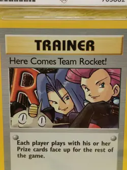 Pokemon Here Comes Team Rocket Set 2000 Holo 15/82 Ace Graded 3 Good - Image 3
