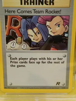 Pokemon Here Comes Team Rocket Set 2000 Holo 15/82 Ace Graded 3 Good - Image 4