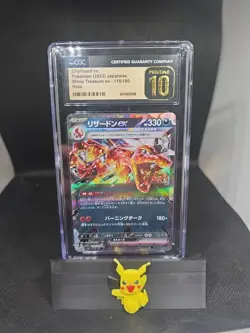 Pokemon Charizard Ex #115/190 SV4a Shiny Treasure Japanese CGC Pristine 10!! - Image 1