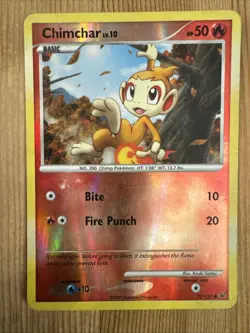 Pokemon - Chimchar 70/127 Reverse Holo Platinum Base MP - Image 1