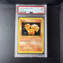 1999 Pokemon Vulpix #68 Shadowless PSA 9 - Image 1