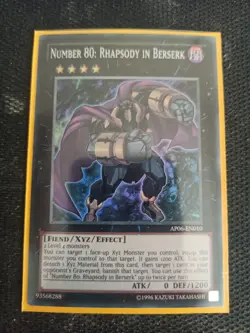YuGiOh! Number 80: Rhapsody in Berserk AP06-EN010 Super Rare - Image 1