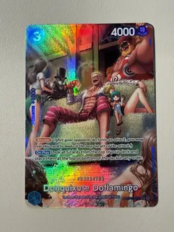 One Piece Donquixote Doflamingo (SP Alt Art) OP01-073 R 500 Years in the Future - Image 1