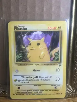 Pokemon Pikachu Card 87/130 Base Set 2 LP Condition - Image 1