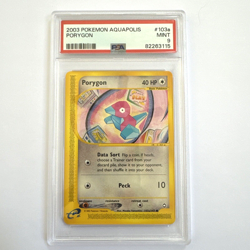 2003 Pokemon Aquapolis Card #103a Porygon PSA 9 MINT - Image 1