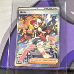 Pokemon Hilda Trainer Full Art Holo Card 124/086 English TCG - Image 1