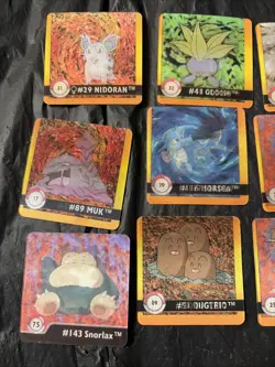 Lot of 15 Pokemon Artbox 1999 Premier Edition Action Flipz 3D Cards Snorlax - Image 2