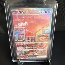 Pokemon Mew EX Promo Card SVP 055 Full Art Basic 180 HP Genome Hacking - Image 1
