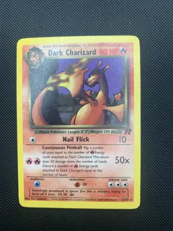 Pokemon Dark Charizard TCG Non-Holo Rare Card 21/82 LP/MP Condition - Image 1