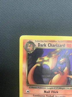Pokemon Dark Charizard TCG Non-Holo Rare Card 21/82 LP/MP Condition - Image 2