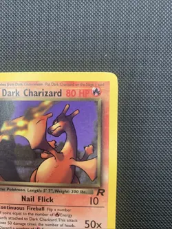 Pokemon Dark Charizard TCG Non-Holo Rare Card 21/82 LP/MP Condition - Image 3
