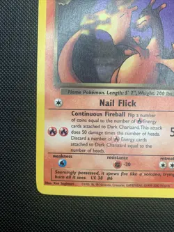 Pokemon Dark Charizard TCG Non-Holo Rare Card 21/82 LP/MP Condition - Image 5