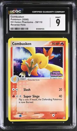 CGC 9 Combusken 2006 EX Holon Phantoms 39/110 Reverse Holo STAMPED Pokemon Card - Image 1
