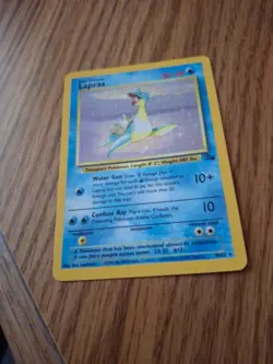 Lapras 10/62 Fossil Unlimited Holo Rare WotC Pokemon TCG LP - Image 1