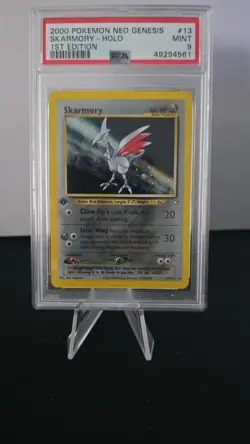 2000 Pokemon Neo Genesis Skarmory 1st Edition Holo Rare #13 PSA 9 Mint - Image 1