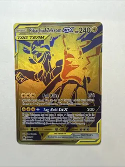 Pikachu & Zekrom GX SM248 Black Star Promo 2021 Pokemon Sun And Moon NM - Image 1
