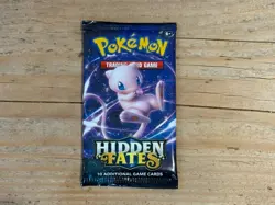 Pokemon Hidden Fates Booster Pack x1 Mew Art – Factory Sealed - Image 1