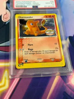 Pokemon 2003 Charmander Holo 98/97 Dragon City Championships PSA 10 - Image 3