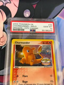 Pokemon 2003 Charmander Holo 98/97 Dragon City Championships PSA 10 - Image 4