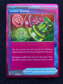 Pokemon TCG Twilight Masquerade Unfair Stamp [Ace Spec] 165/167 - Image 1