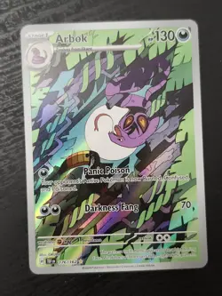 Pokemon TCG Arbok 176/162 Temporal Forces Illustration Rare - Image 1