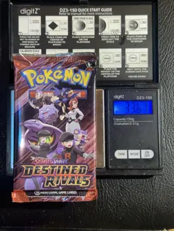 (VERY HEAVY) 33.67 Pokemon TCG Destined Rivals Booster Pack - Image 1