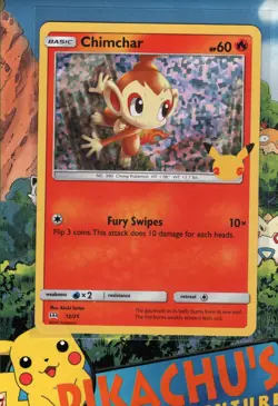 Pokemon TCG Chimchar 12/25 McDonald's 25th Celebrations Holo NM - Image 1