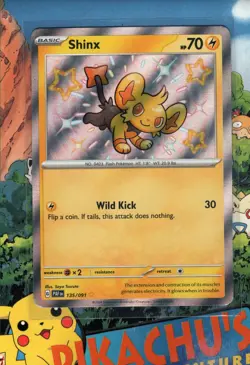 Pokemon TCG Shinx 135/091 Paldean Fates Baby Shiny Holo Rare NM/M - Image 1