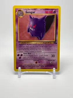 1999 Gengar Pokemon TCG 20/62 Fossil Set Non Holo Rare WOTC - Image 1