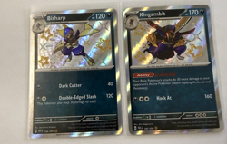 Paldean Fates 2 Card Lot Bisharp Kingambit 186 187 097 Pokemon TCG NM Shiny NM - Image 1