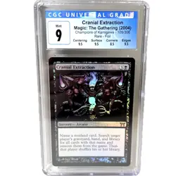 CRANIAL EXTRACTION Champions of Kamigawa 2004 105/306 Rare Foil CGC 9 MTG - Image 1