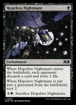 4 x Hopeless Nightmare - Wilds of Eldraine - Light Play - MTG - Image 1