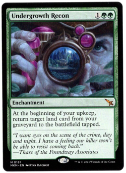 Undergrowth Recon 0181 Non Foil Mythic Murders at Karlov Manor MTG NM - Image 1