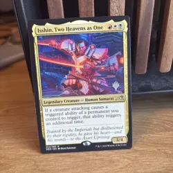 Isshin, Two Heavens as One - MTG: Kamigawa: Neon Dynasty Promo Pack - VLP - Image 1
