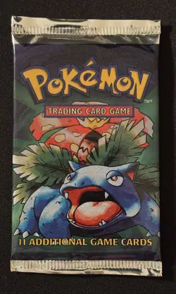 Factory Sealed - Base Set - Booster Pack - Vintage Pokemon - HEAVY - Venusaur - Image 1