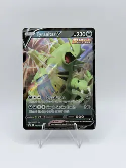 Pokemon Tyranitar V SWSH109 SWSH: Sword & Shield Promo Holo Single Strike - Image 1