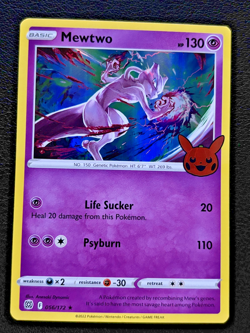 Mewtwo 056/172 Holo Rare Halloween 2022 Trick or Trade Pokemon TCG - NM - Image 1