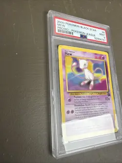 2000 Pokemon League Black Star Promo Mew #8 PSA 9 Mint Graded Slab - Image 3