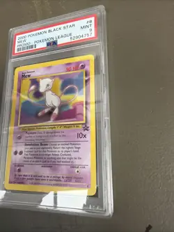 2000 Pokemon League Black Star Promo Mew #8 PSA 9 Mint Graded Slab - Image 4
