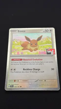 Pokemon TCG - Promo Holo Eevee 143/191 - Play! Prize Pack Series 7 - Image 3