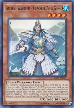 Ancient Warriors - Graceful Zhou Gong IGAS-EN009 Unlimited Rare NM Yu-Gi-Oh! - Image 1