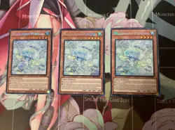 Yugioh 3x/Playset Mulcharmy Purulia INFO-EN027 Secret Rare 1st NM - Image 1