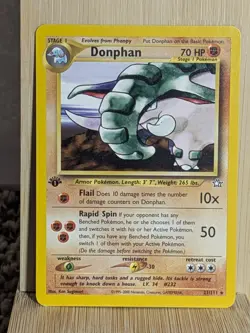 Donphan 2/111 1st Edition Neo Genesis Pokemon Card 2000 Vintage First Edition - Image 1