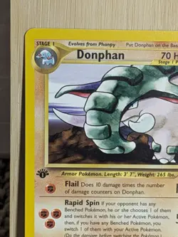 Donphan 2/111 1st Edition Neo Genesis Pokemon Card 2000 Vintage First Edition - Image 4
