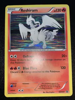 Reshiram BW004 Holo Card Pokemon Black & White Black Star Promo - Image 1