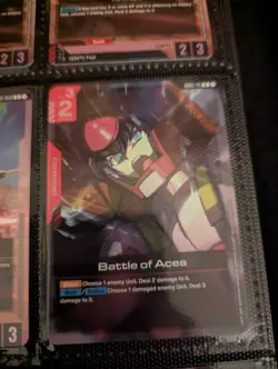 Battle of Aces GD01-111 Newtype Rising Gundam Card Game TCG - Rare NM Holo - Image 1