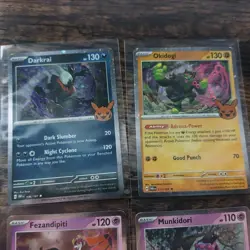 Pokemon Lot 8 Cards Cosmo Holo Lot 2024 Trick or Trade - Mimikyu, Darkrai + 6 - Image 3