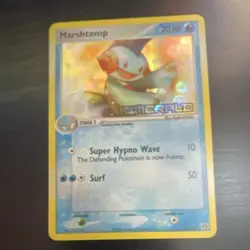 Pokemon Marshtomp 70 HP EX Emerald Holo Water 36/106 2005 TCG Card - Image 1