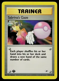 Pokemon Card - Sabrina's Gaze Gym Heroes 125/132 Common 1st Edition - Image 1