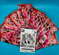 One Piece Card Game EB-03 Heroines Sleeved Booster Pack Lot of 12 Sealed + Dash - Image 1